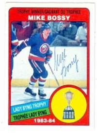 Mike Bossy autographed Hockey Card (New York Islanders) 1984 O-Pee-Chee ...