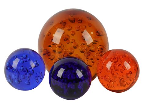 Lot - Four Art Glass Spheres