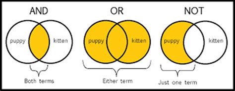 Search Techniques: Development of Search Strategy: Boolean Operators ...