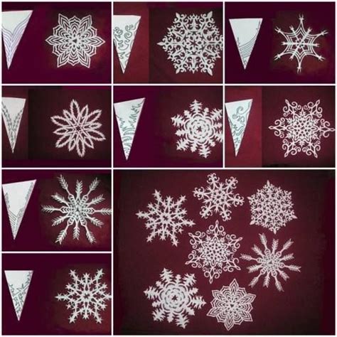 Paper Snowflake Flower Pattern (Free Template) | Paper snowflakes diy, Paper snowflake patterns ...