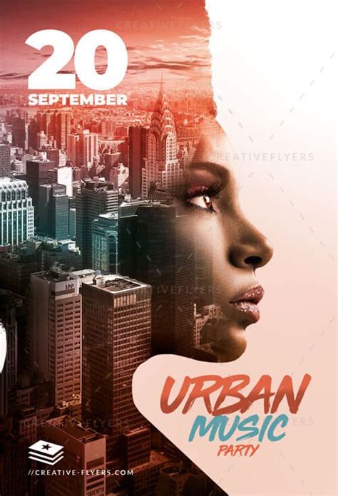 Urban Music Poster PSD | Photoshop - Creative Flyers | Event poster design, Photoshop poster ...