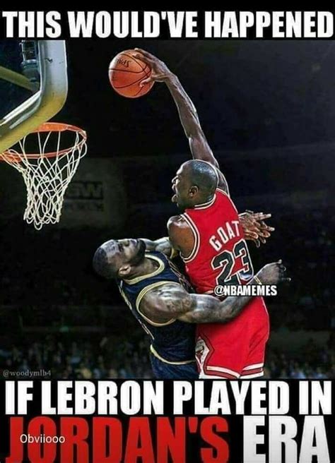 Michael Jordan Dunks On Lebron James