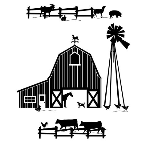 Farm scene clipart - Clipground