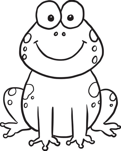 frog animal cartoon doodle kawaii anime coloring page cute illustration clip art character ...