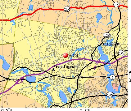 Framingham Ma Zip Code Map – Map Vector