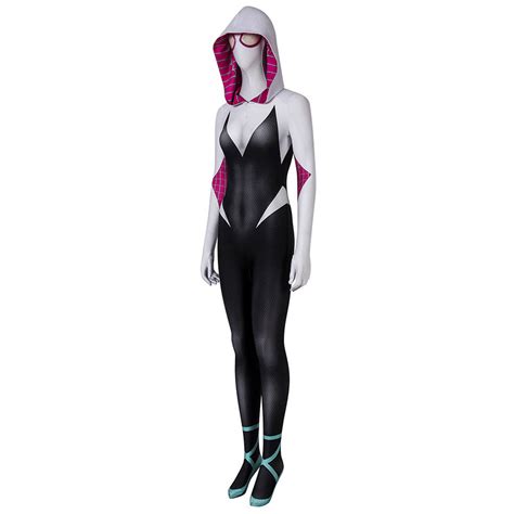 Marvel Spider-Man: Into The Spider-Verse Gwen Stacy Cosplay Costume ...