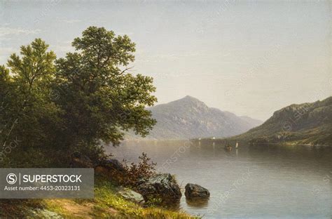 Lake George 1857 Oil on canvas John William Casilear; American 1811 ...