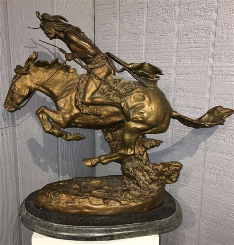 Sold Price: Frederic Remington Bronze Sculpture - January 4, 0120 10:00 ...