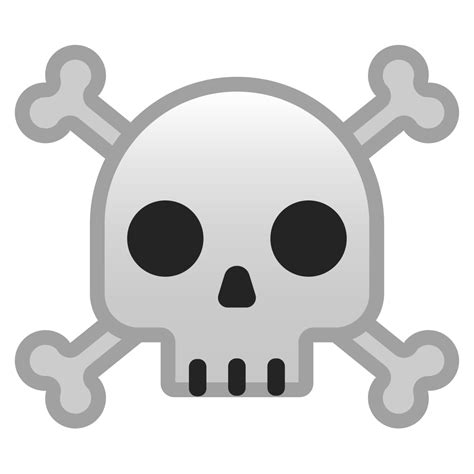 Skull and crossbones Icon | Noto Emoji Smileys Iconset | Google