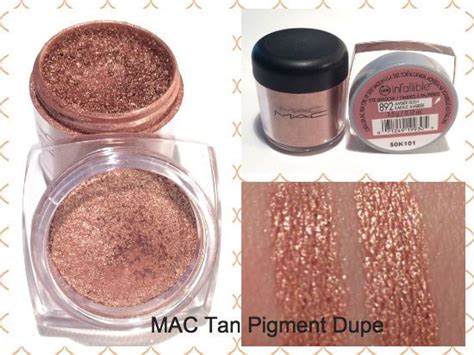 MAC Tan Pigment Dupe Review, Photos and Swatches. | Maquiagem, Glitter, Beleza