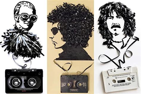 Cassette Canvases: Artist Amy Corson Makes Portraits With Tapes