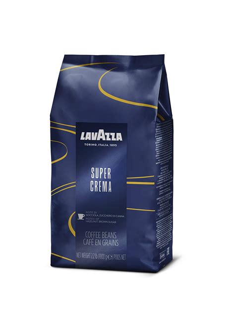 Buy Lavazza Super Crema Whole Bean Coffee Blend, Medium Espresso Roast, Authentic Italian ...