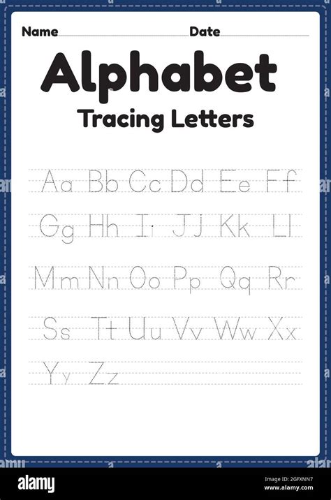 abc worksheet of tracing alphabet letters for kindergarten and preschool kids for handwriting ...