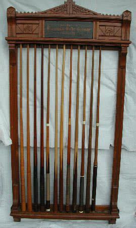 Antique J M Brunswick & Balke Co Pool Cue Rack | Pool cue rack, Cue ...