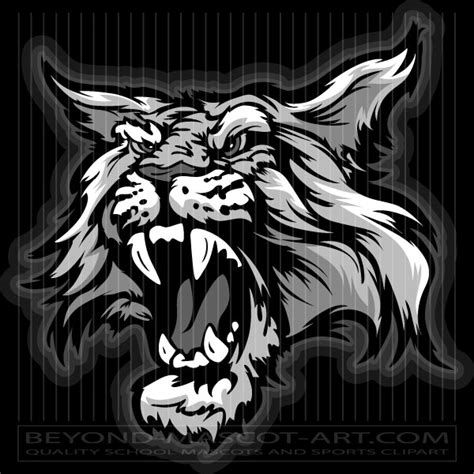 Wildcat Clipart Mascot - Kalehceoj