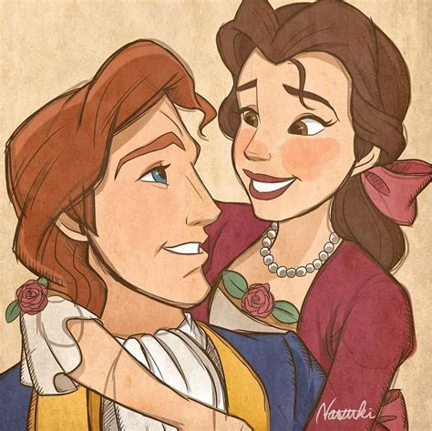 Belle and Prince Adam | Disney princess movies, Disney art, Disney drawings