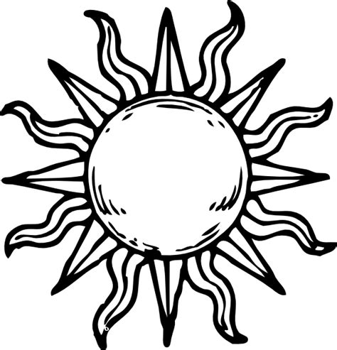 Sun Clipart Medieval - Sun Drawings - Png Download - Full Size Clipart ...