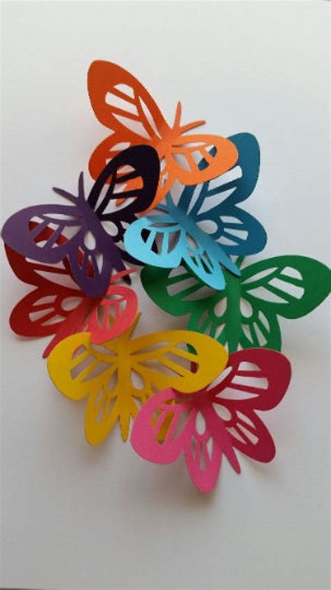 Butterfly Die Cut Outs Scrap Booking Spring Decoration - Etsy