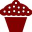 Maroon cupcake icons - Free maroon cupcake icons - Cupcake icon