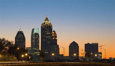 Atlanta Midtown Skyline At Dawn by Davel5957