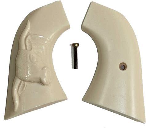 Pietta 1873 SA Revolver Ivory-Like Grips, Smooth With Steer