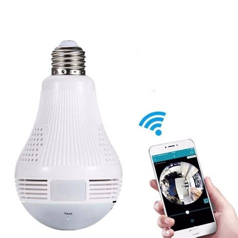 Light Bulb Wireless Hidden Wifi Spy Camera, Cam With 64G TF Card | Wifi spy camera, Spy camera ...