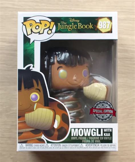 FUNKO POP DISNEY The Jungle Book Mowgli With Kaa + Free Protector £11.99 - PicClick UK