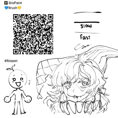 a cartoon character with a qr code on it's face and an image of a