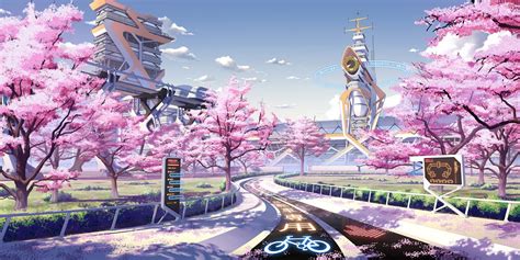 Cherry Blossoms Anime Scenery Wallpapers - Top Free Cherry Blossoms Anime Scenery Backgrounds ...