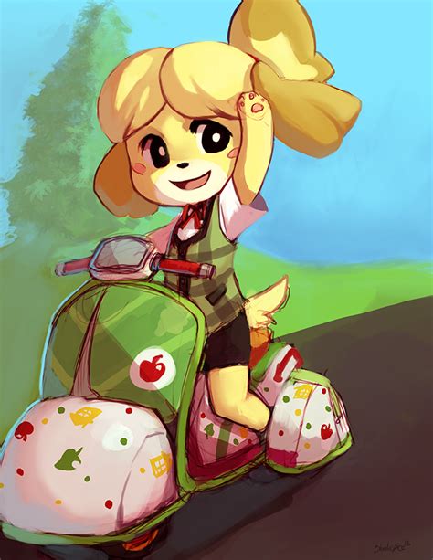 isabelle by bloodnspice d8r9tzu - Isabelle (Animal Crossing) Fan Art ...