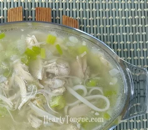 Misua Soup with Patola and Chicken – Hearty Tongue