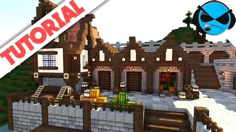 Minecraft: How to Build a Medieval Dock Warehouse Storage Yard Tutorial ...