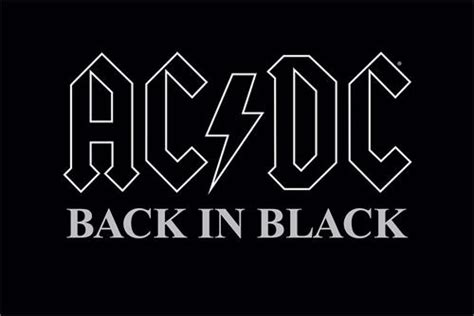 AC/DC Back in Black Poster - 36" x 24"