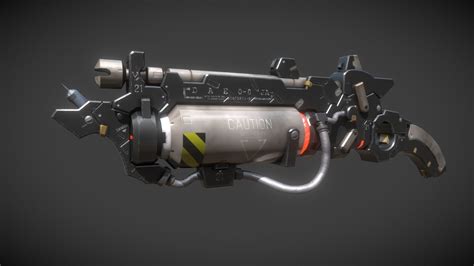 Exteel Sci-Fi Flamethrower - 3D model by joren.arens [433f7d6] - Sketchfab