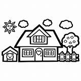 My House Coloring Pages sketch template
