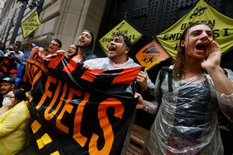 PHOTOS: Climate activists protest to end fossil fuels in Lower Manhattan