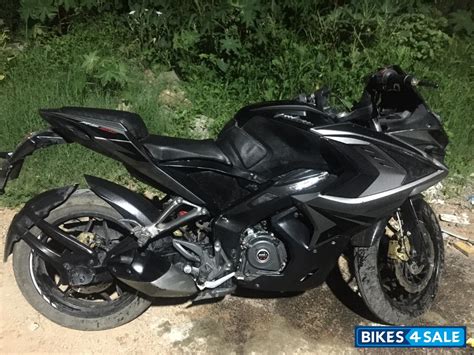 Used 2017 model Bajaj Pulsar RS 200 ABS for sale in Hyderabad. ID 240167. Graphite Black colour ...