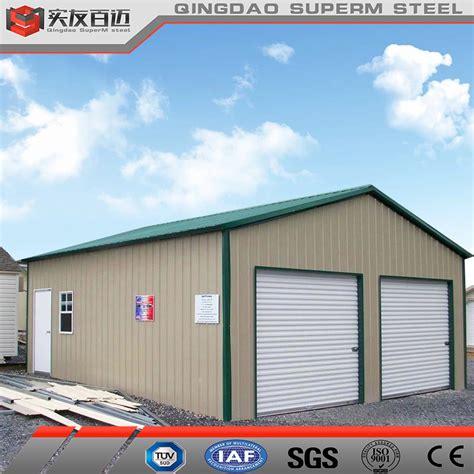 Prefabricated Car Shelter Steel Structure Car Storage Shed Metal ...