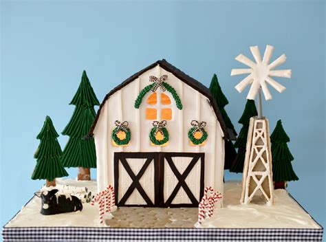 Modern Farmhouse Gingerbread House – Cake & Cupboard