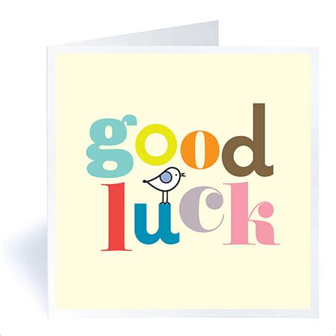 Free Good Luck Printable Cards