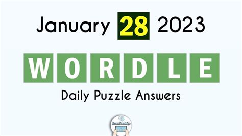 Wordle January 28 2023 Today Answer - YouTube