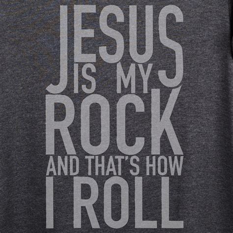 Jesus Is My Rock & That's How I Roll T-Shirt - BelleChic