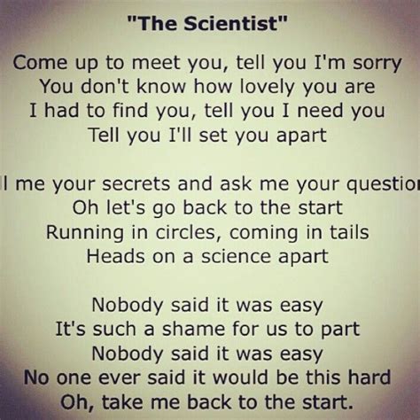 The Scientist Song Meaning - advmultifiles