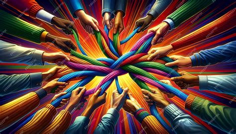 Premium Photo | Empowering Unity Diverse Strengths in Teamwork Communication and Support