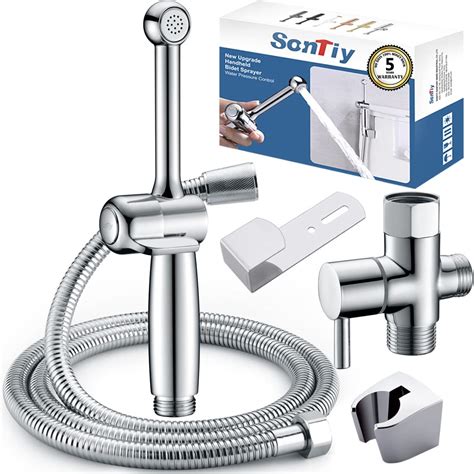 Buy Handheld Bidet Sprayer for Toilet, SonTiy All Brass Cloth Diaper ...