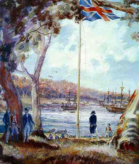 Captain Arthur Phillip ..First Fleet landing Sydney 1788 | First fleet, Australia history ...