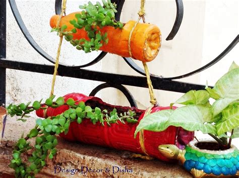 Design Decor & Disha | An Indian Design & Decor Blog: DIY: Plastic Bottles Hanging Planter