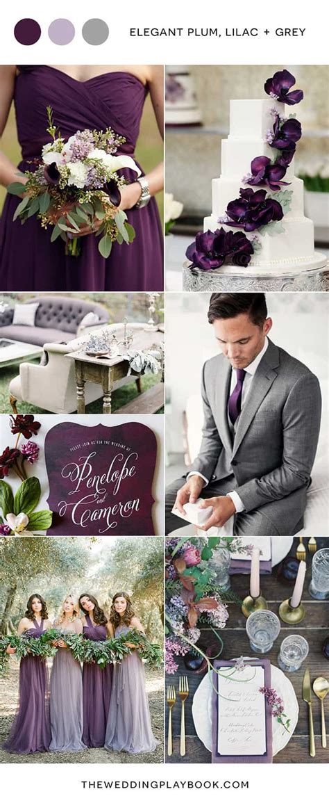 Plum, Lilac and Grey Wedding Inspiration