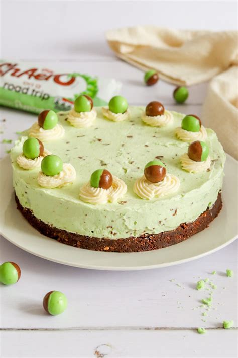 Mint Aero Cheesecake Recipe! (No Bake) - My Morning Mocha