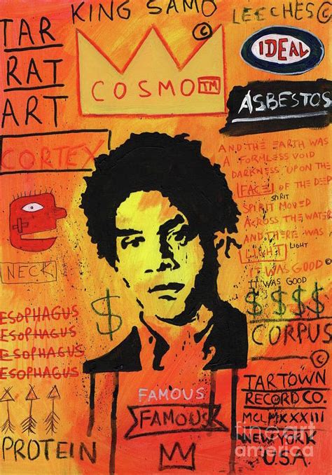 Basquiat King Samo Painting by Street Art - Pixels